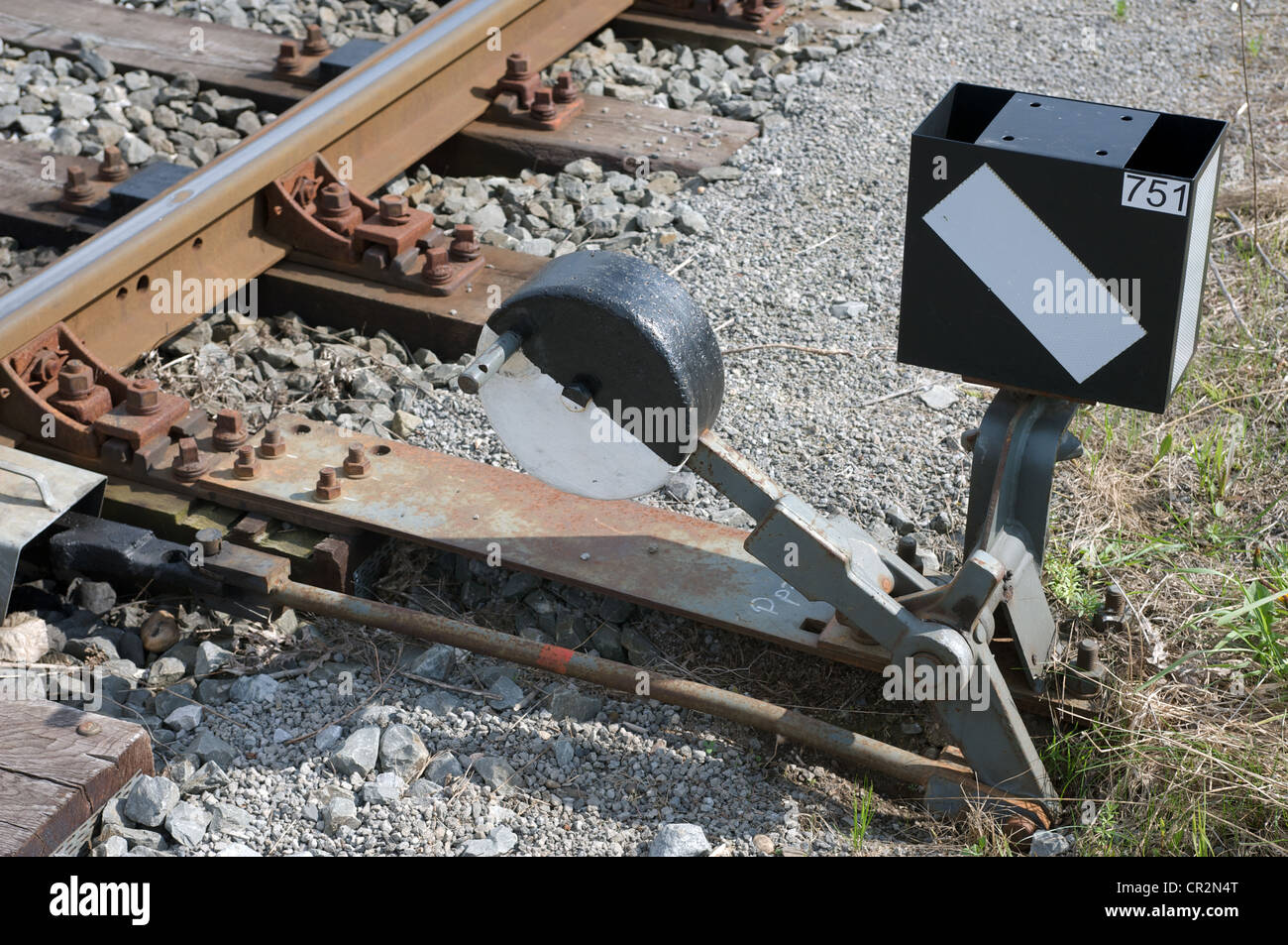 Manual railway points lever Stock Photo, Royalty Free Image 48618328 Alamy
