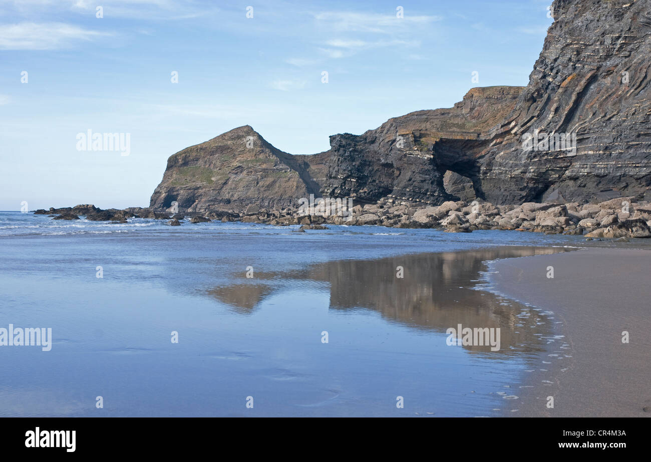 stock photo three bench seaside bude cornwall stock photo three bench seaside bude cornwall