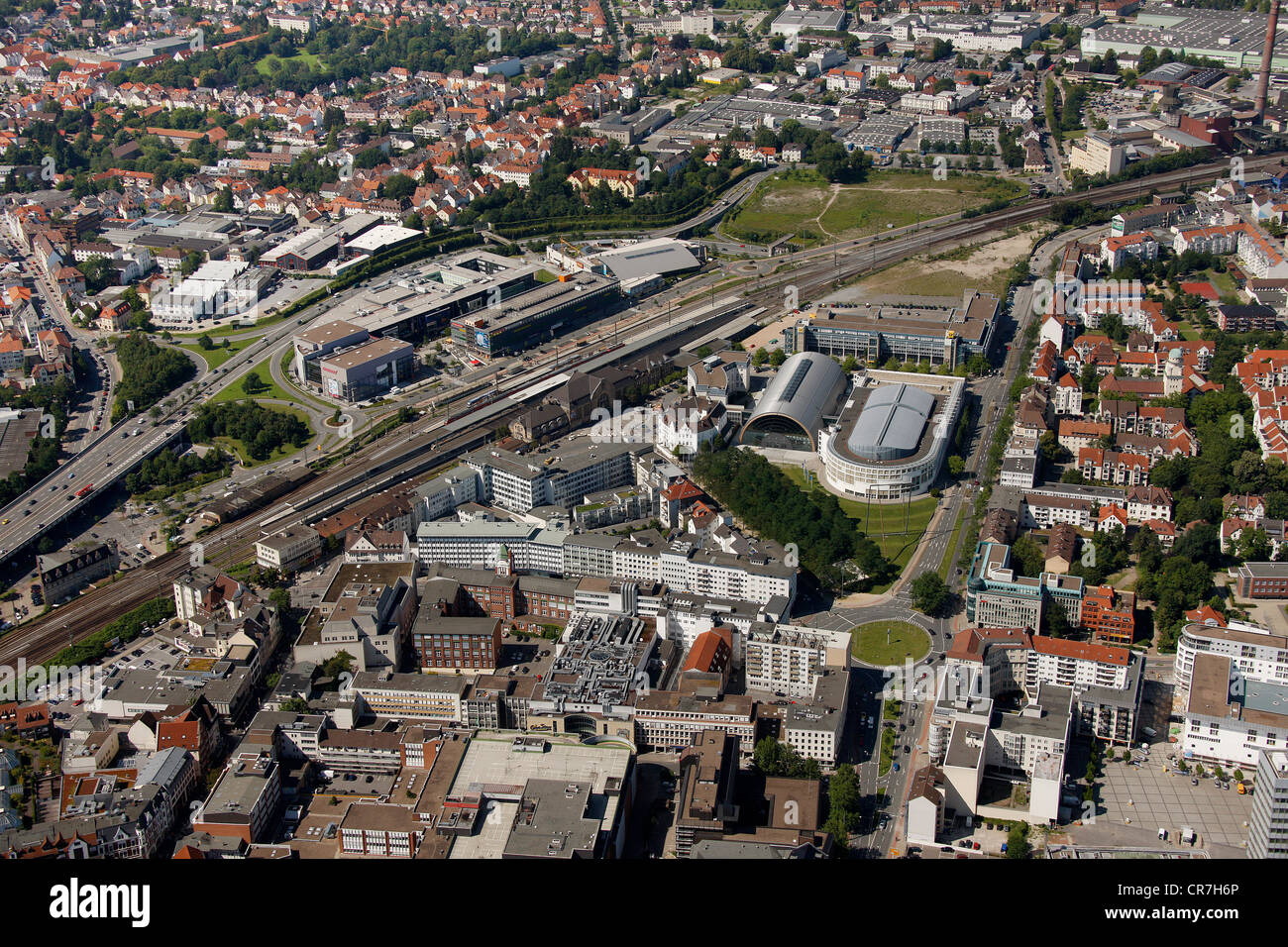 Aerial view, central station, station district, new station ... Aerial view, central station, station district, new station ...