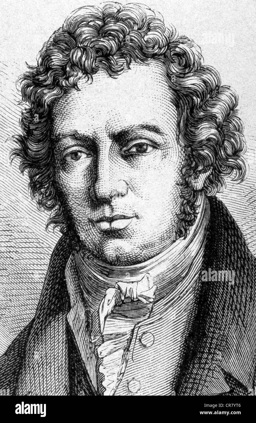 André Marie Ampere, French scientist and philosopher, 1775 1836 Stock