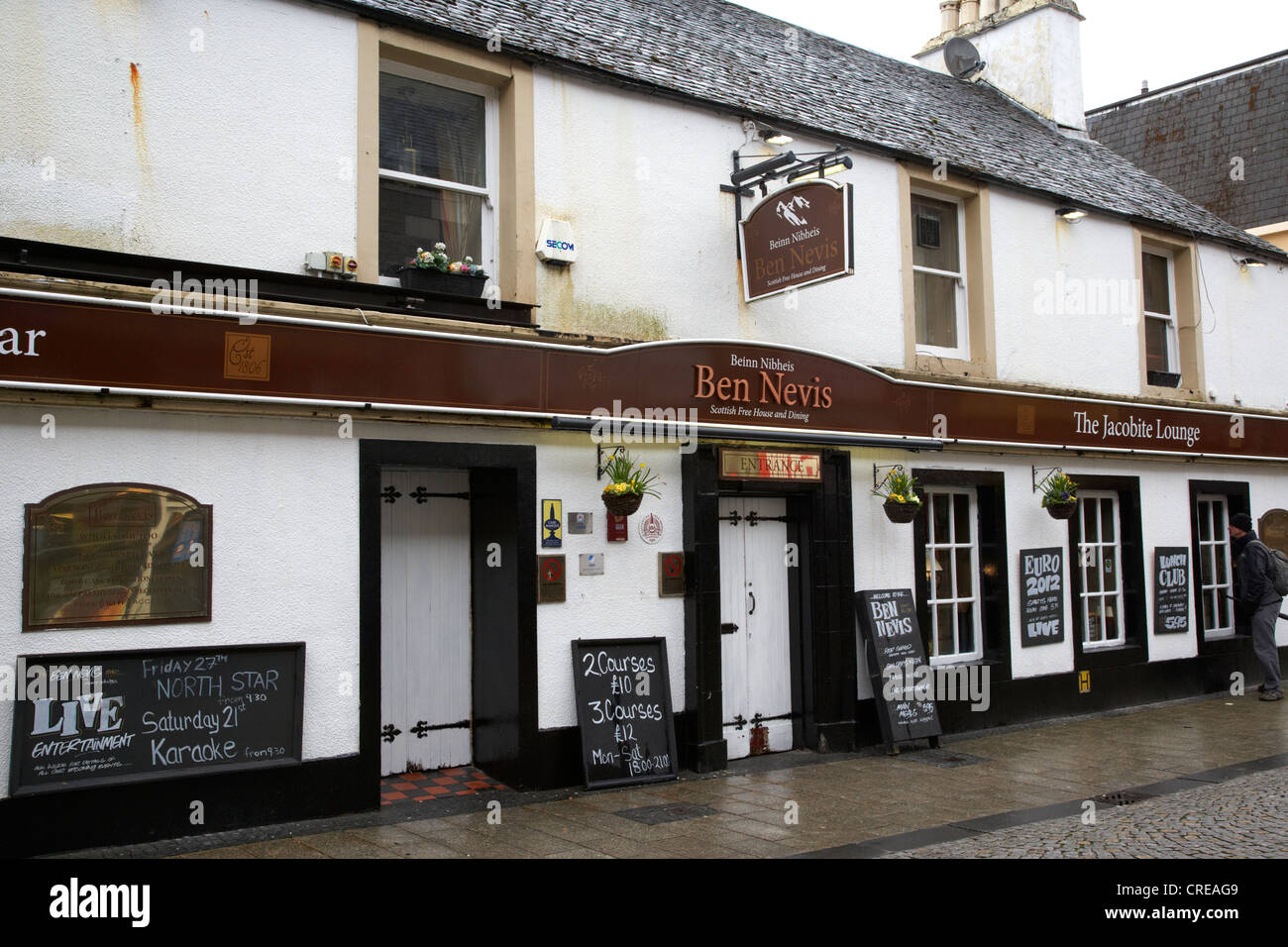 the ben nevis pub and bar free house in fort william scotland uk Stock