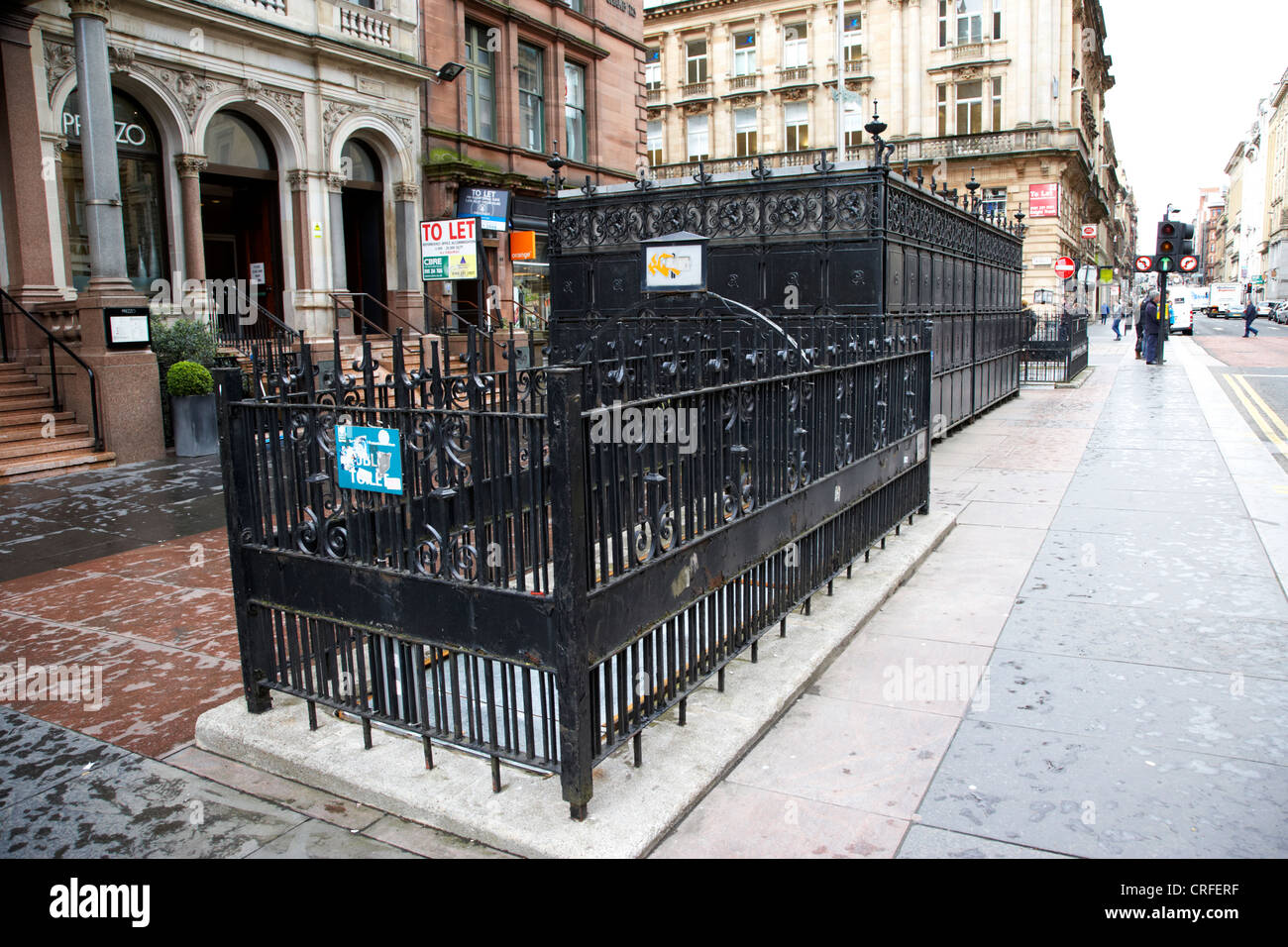 st vincent place underground and automatic public toilets glasgow Stock