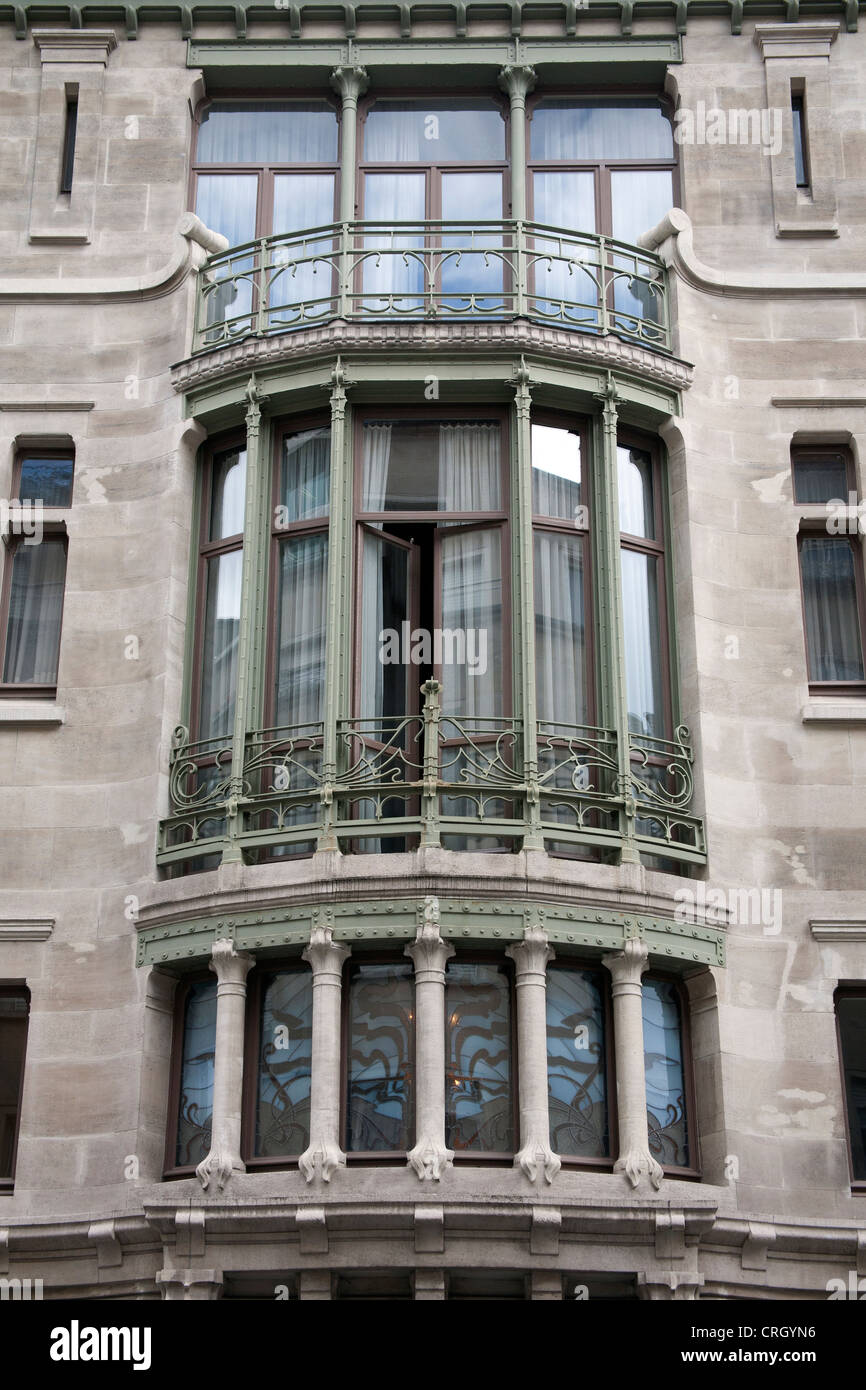 Hotel Tassel 6 rue Paul Emile Janson Brussels Belgium Stock Photo