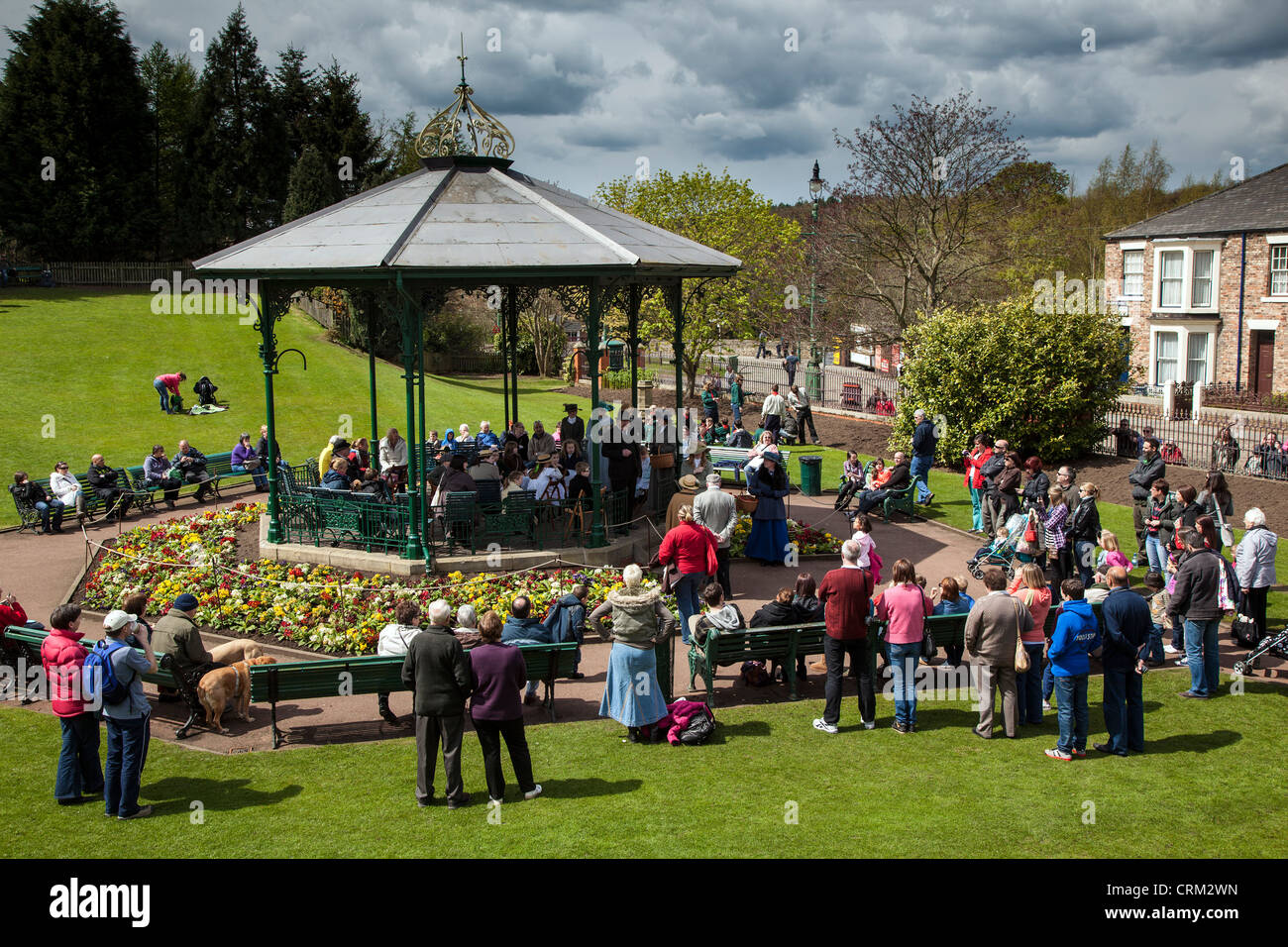 The Band Stand, Beamish Open Air Museum, County Durham Stock Photo
