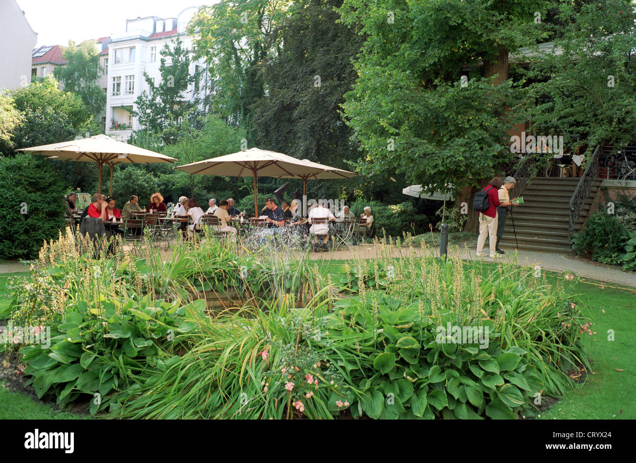 Berlin garden cafe house of literature