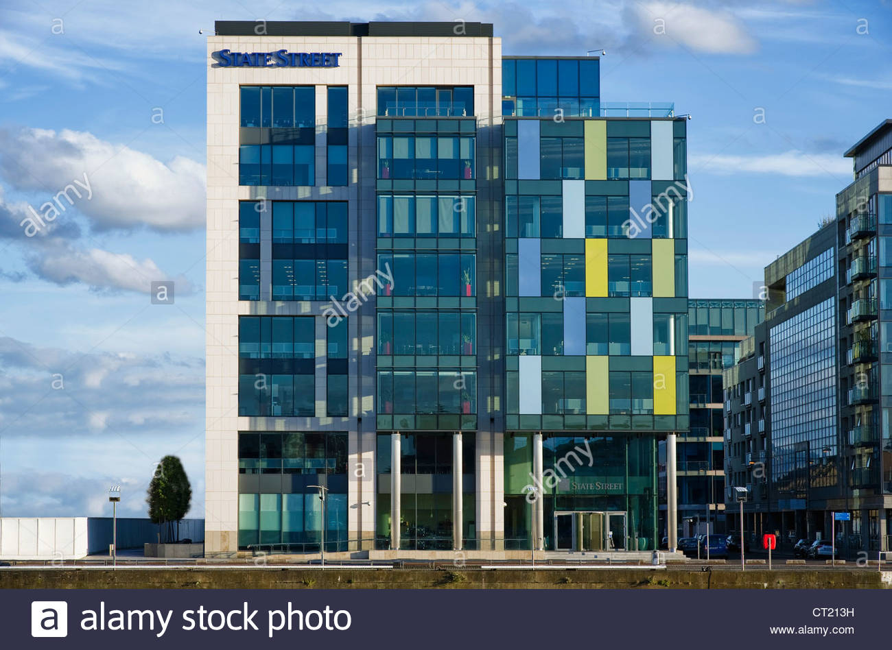 State Street in the south Dublin docklands Stock Photo, Royalty Free