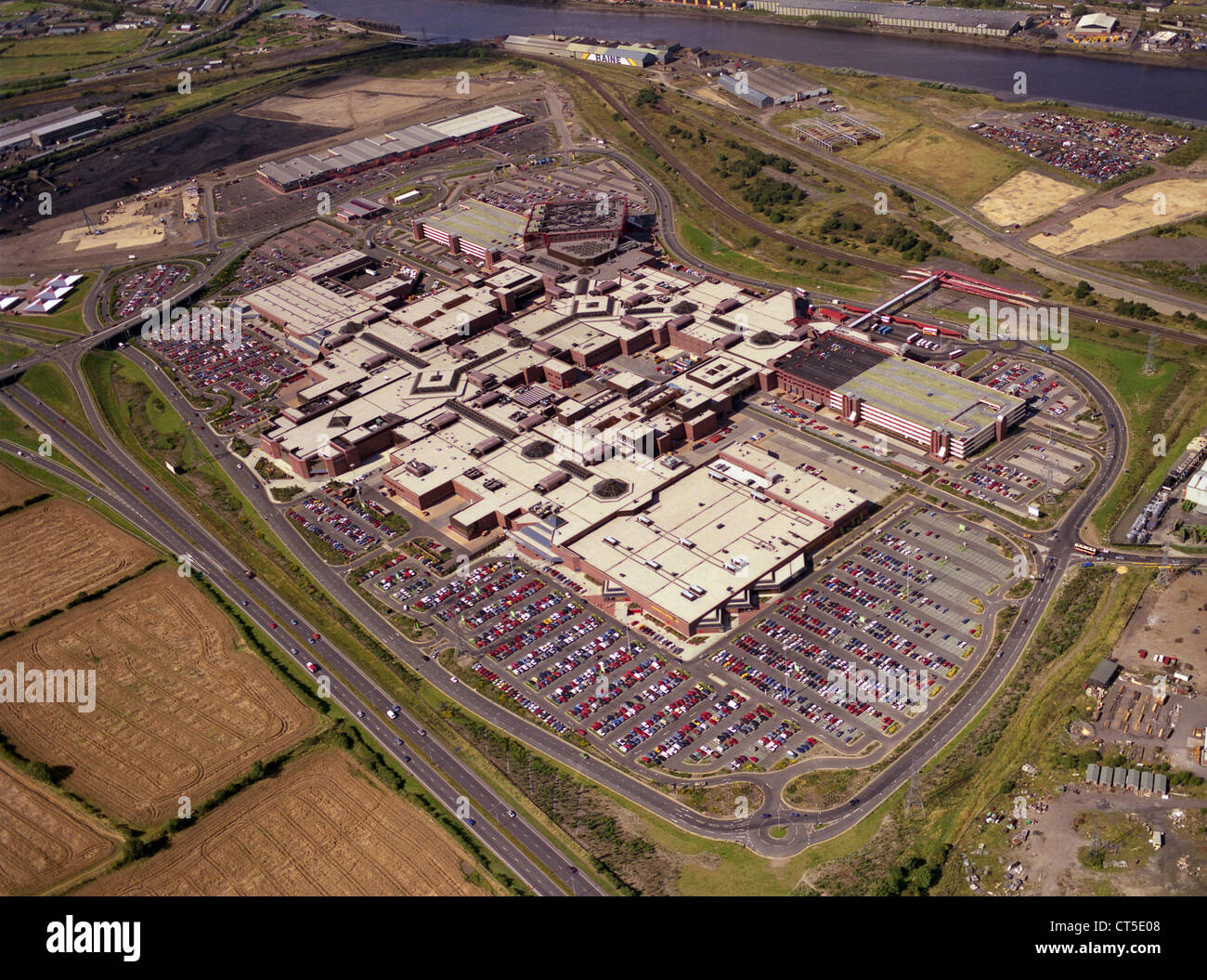 Aerial View Of The Metro Centre, Gateshead Near Newcastleupontyne