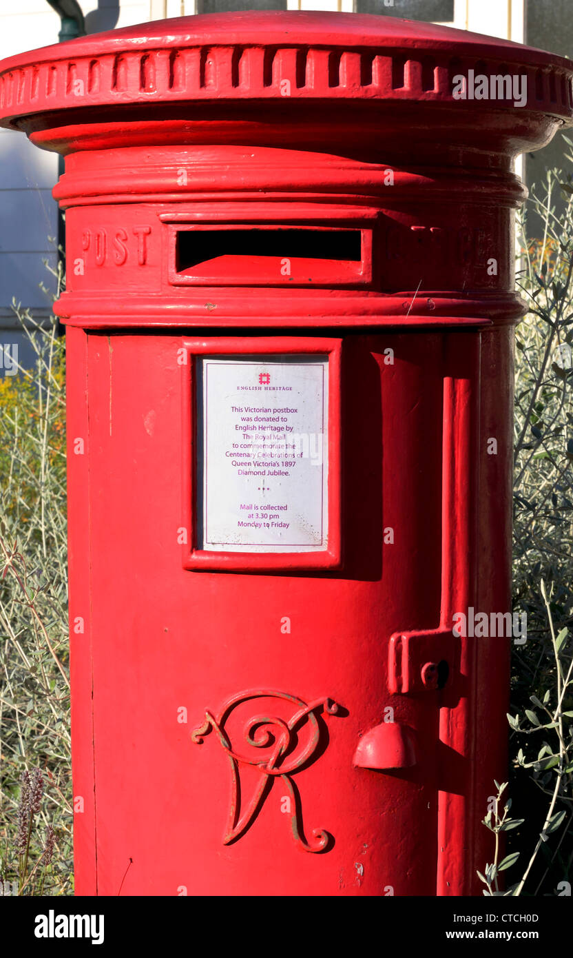 4144. Victorian Letter Box, Osbourne House, Isle of Wight, UK Stock