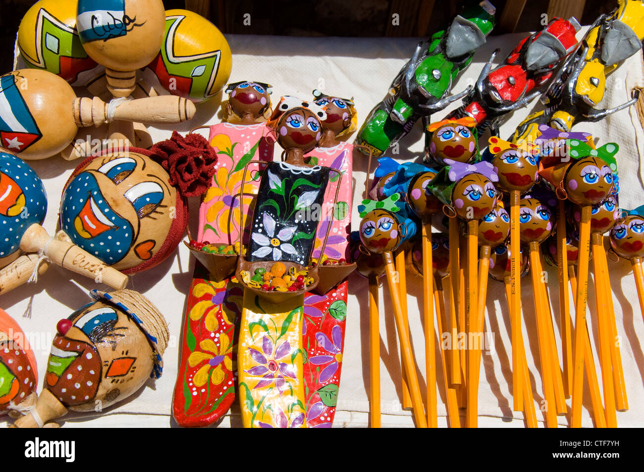 Souvenir Stall, Trinidad, Cuba Stock Photo, Royalty Free Image
