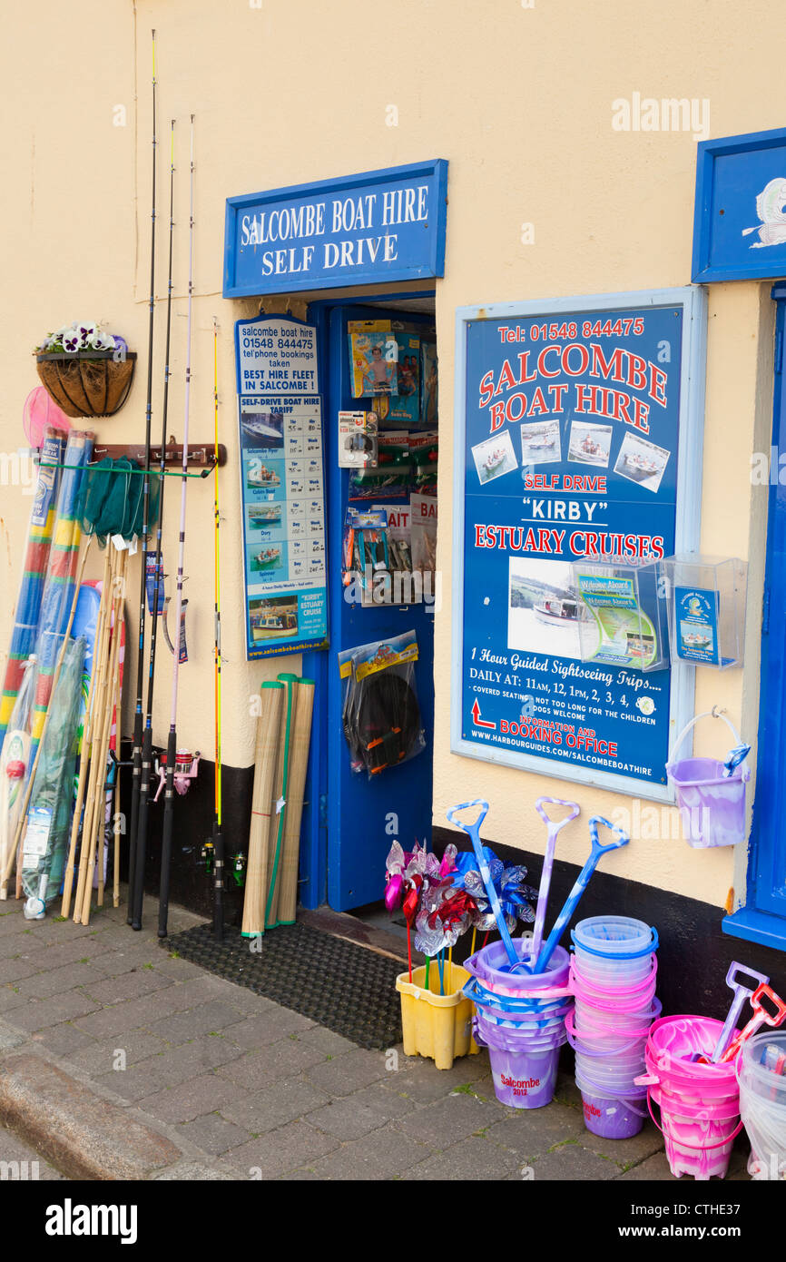 Seaside shop at Devon Stock Photo, Royalty Free Image