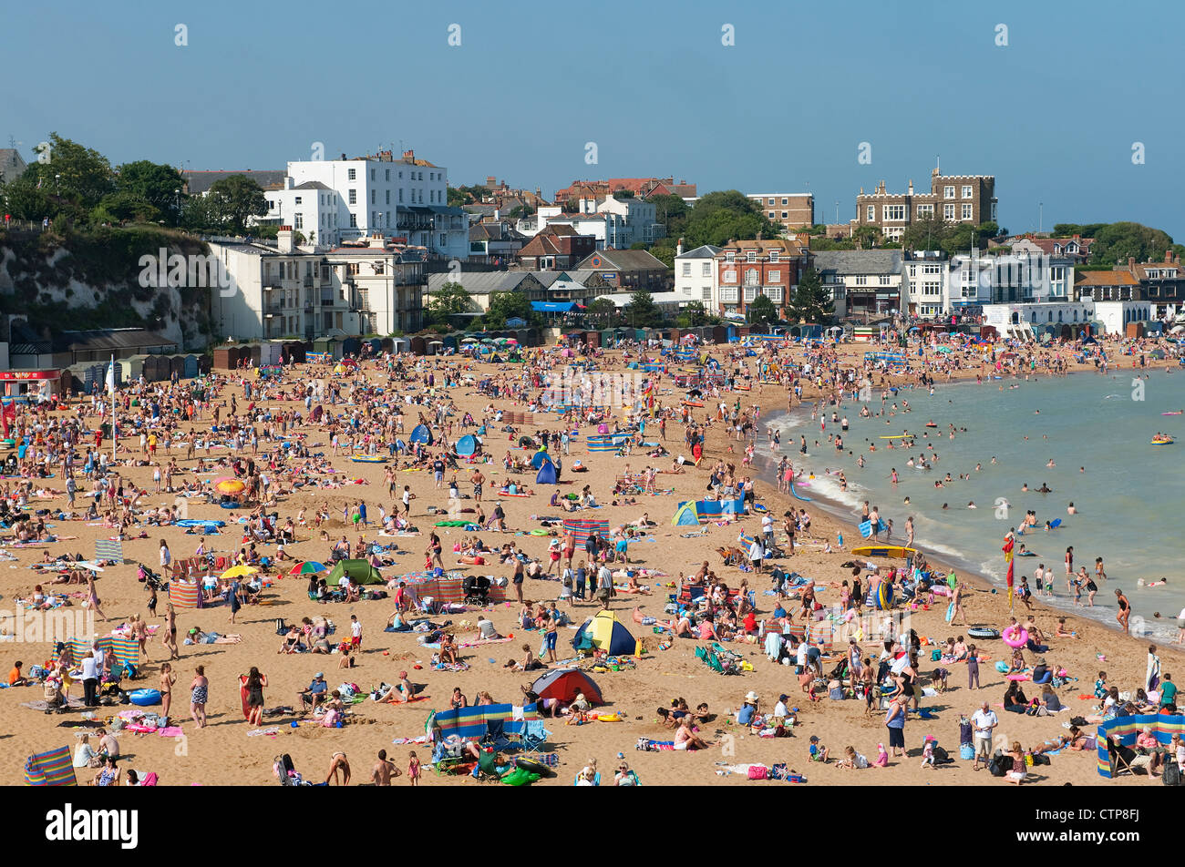 broadstairs beach, kent, england Stock Photo, Royalty Free Image