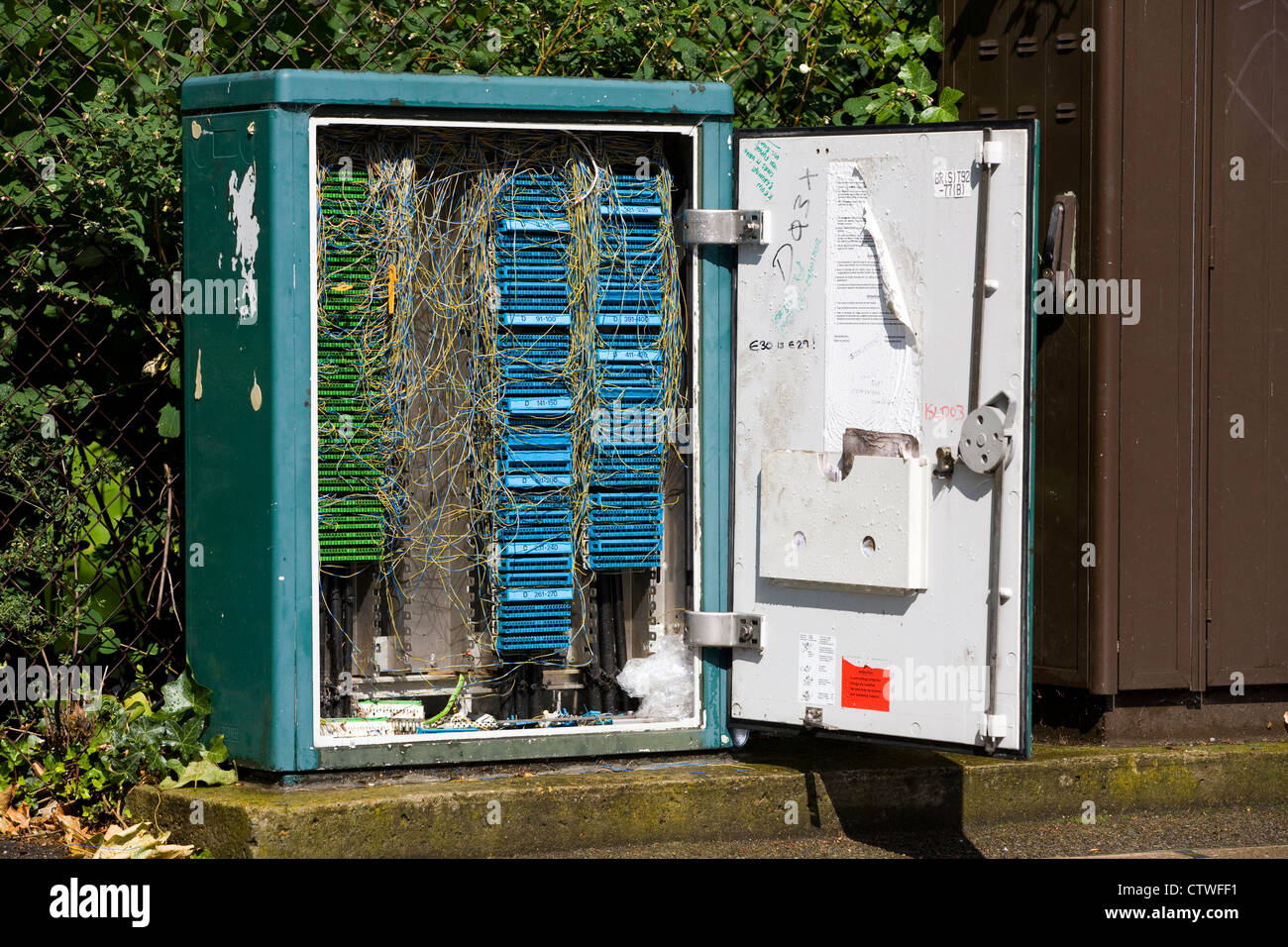 Virgin Media cable TV / broadband connection junction box in the Stock