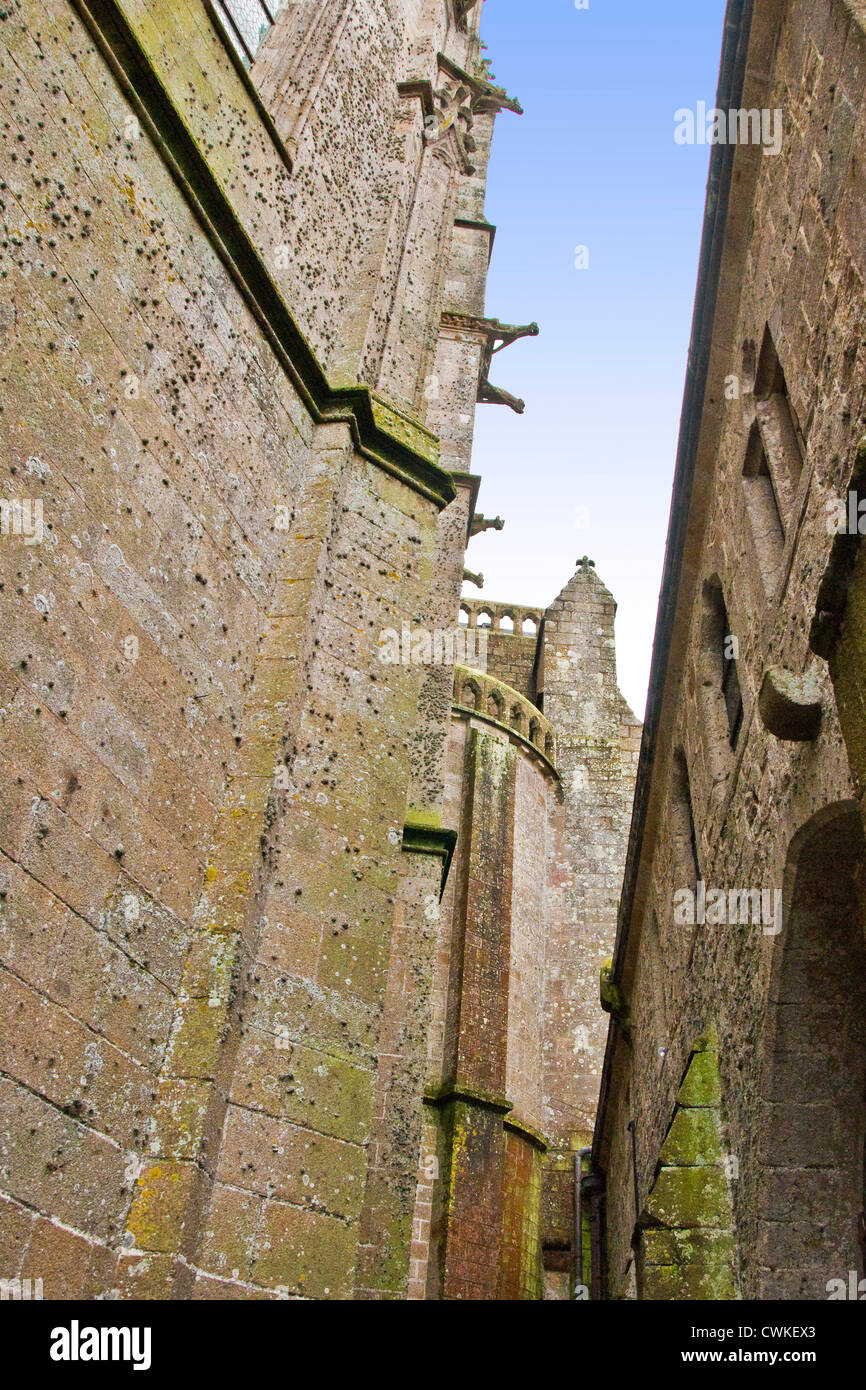 France Normandy Mont Saint Michel Abbey Of Mont Saint Michel Stock