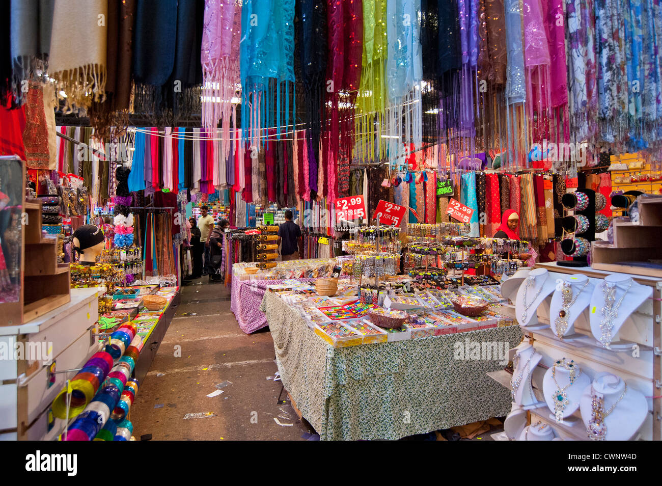 Queens Market, Upton Park in London Stock Photo, Royalty Free Image