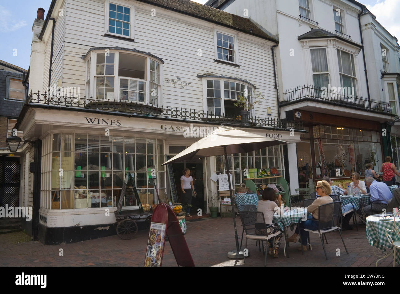 The Pantiles Vintry Royal Tunbridge Wells Kent Private house 1660 Stock