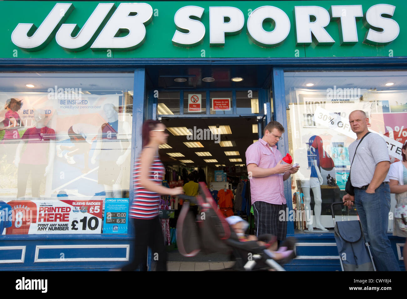 JJB Sports shop sign Stock Photo, Royalty Free Image 50386620 Alamy