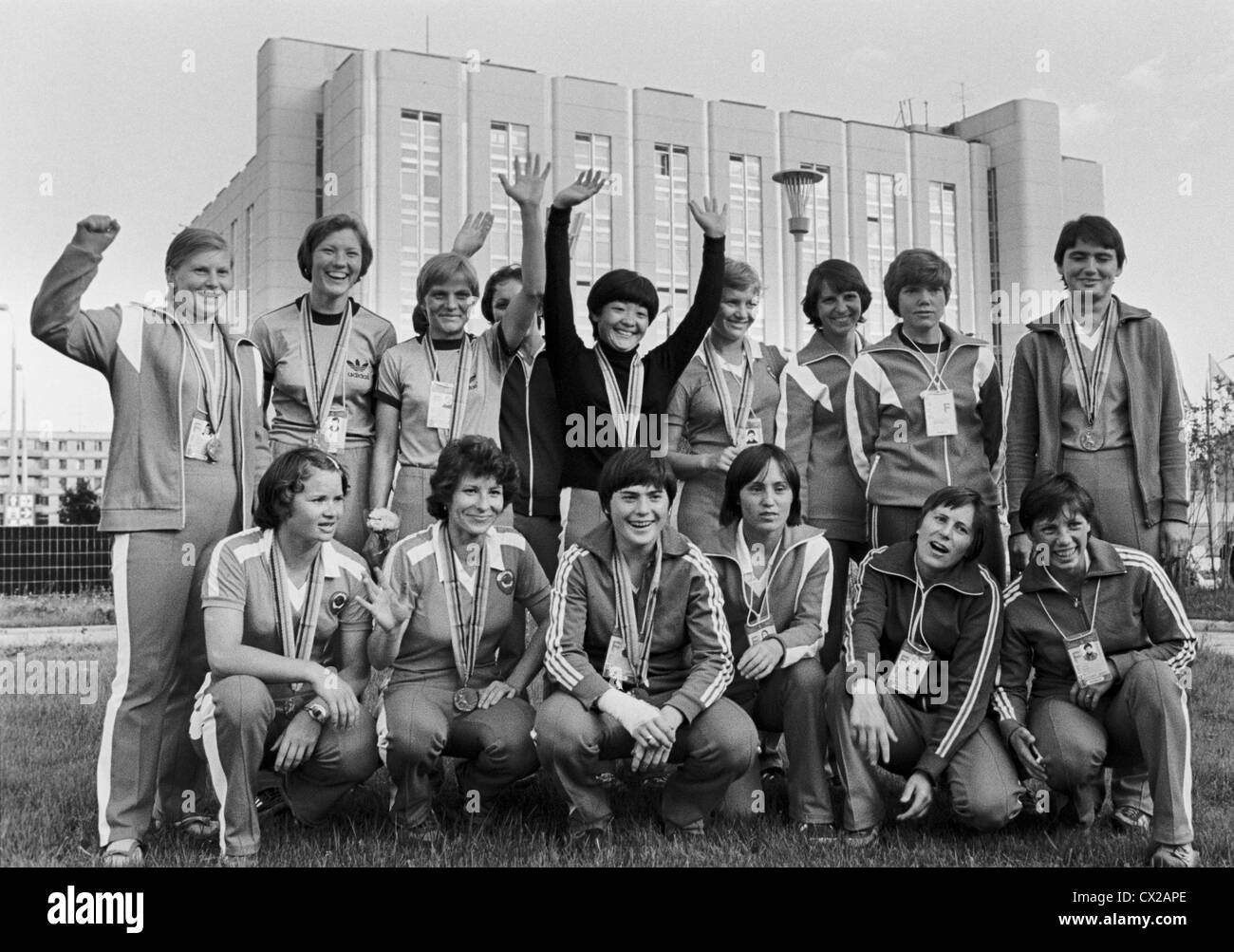 Moscow. USSR. XXII Summer Olympics. The Soviet field hockey team Stock