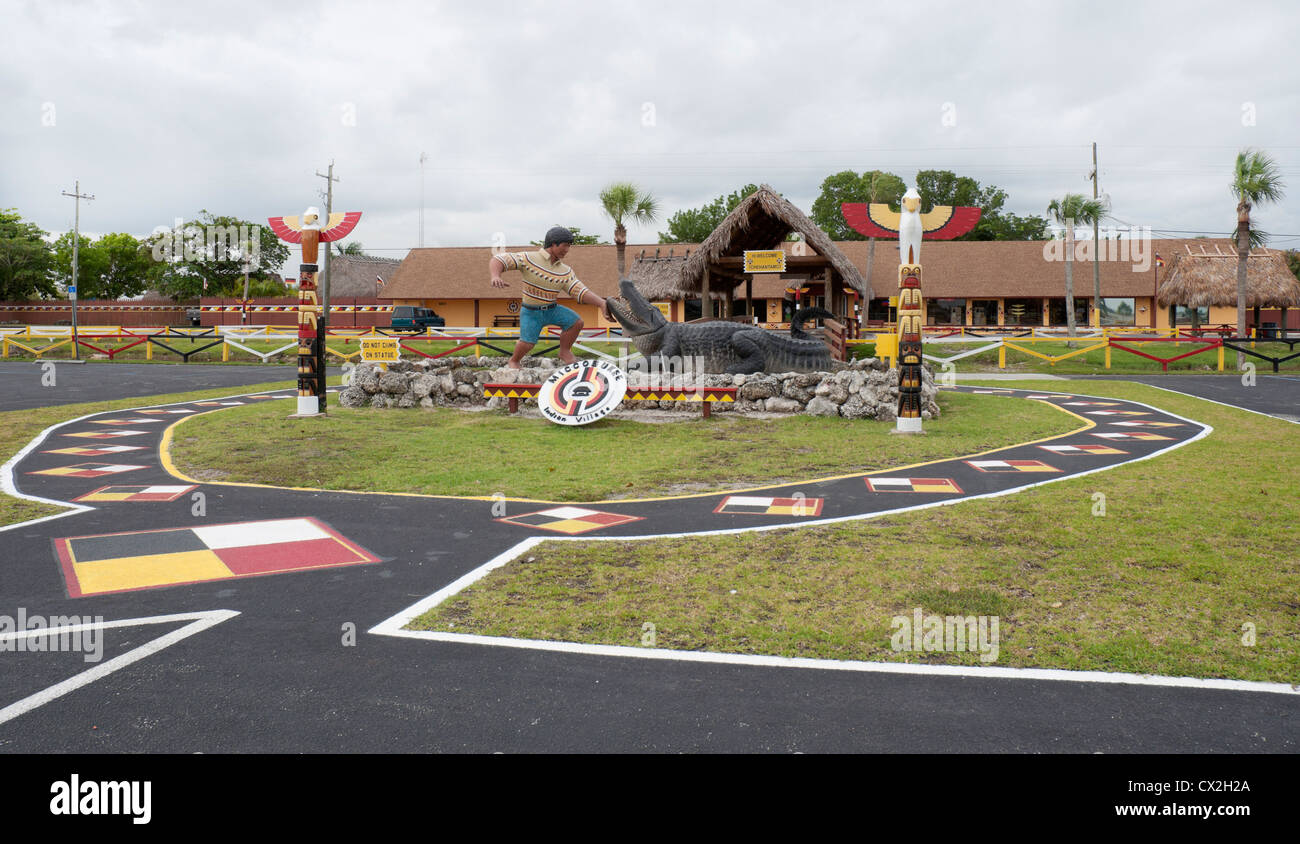 Miccosukee Indian Village along the Tamiami Trail west of Miami in