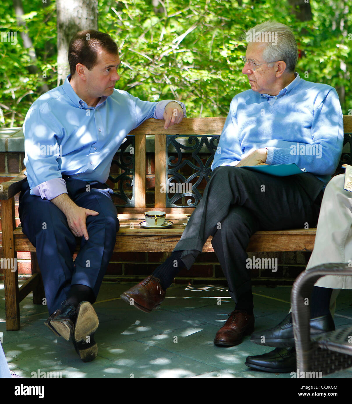 CAMP DAVID, USA. MAY 20, 2012. Russian Prime Minister Dmitry Medvedev ...