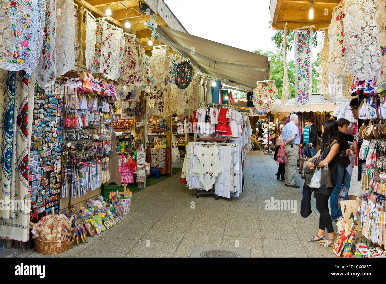 Hungary, Budapest, souvenirs shop Stock Photo, Royalty Free Image