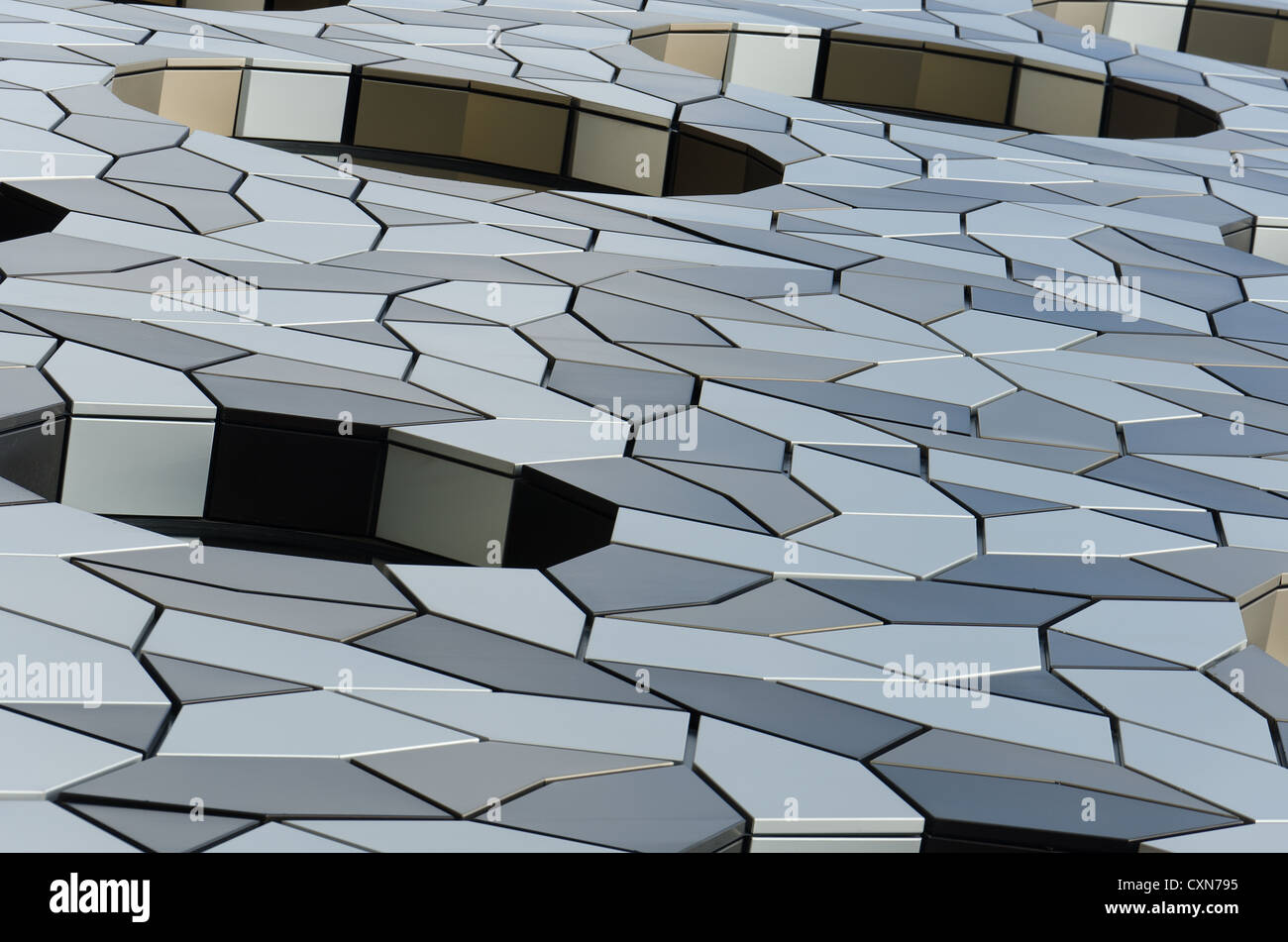 Modern Architectural Forms modern architectural cladding with interlocking metallic shapes Modern Architectural Forms modern architectural cladding with interlocking metallic shapes