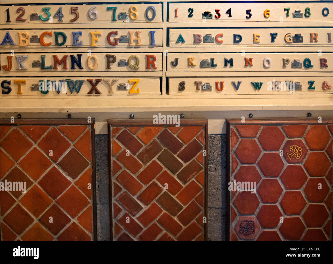 Moravian Pottery & tile works in Doylestown PA Stock Photo, Royalty