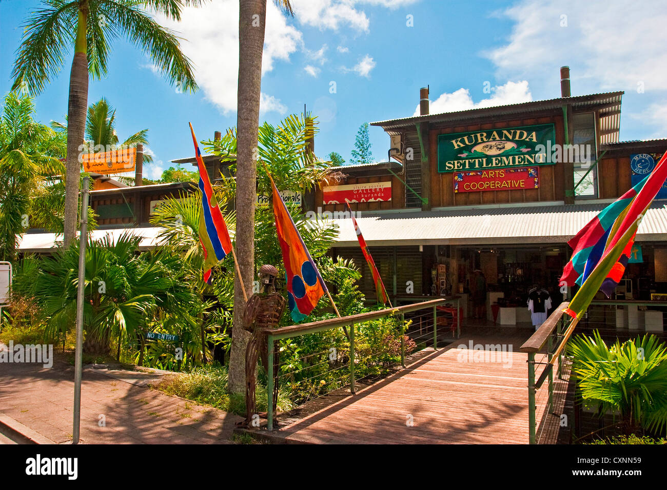 Kuranda, Queensland, Australia, the stores and shops of Kuranda Stock