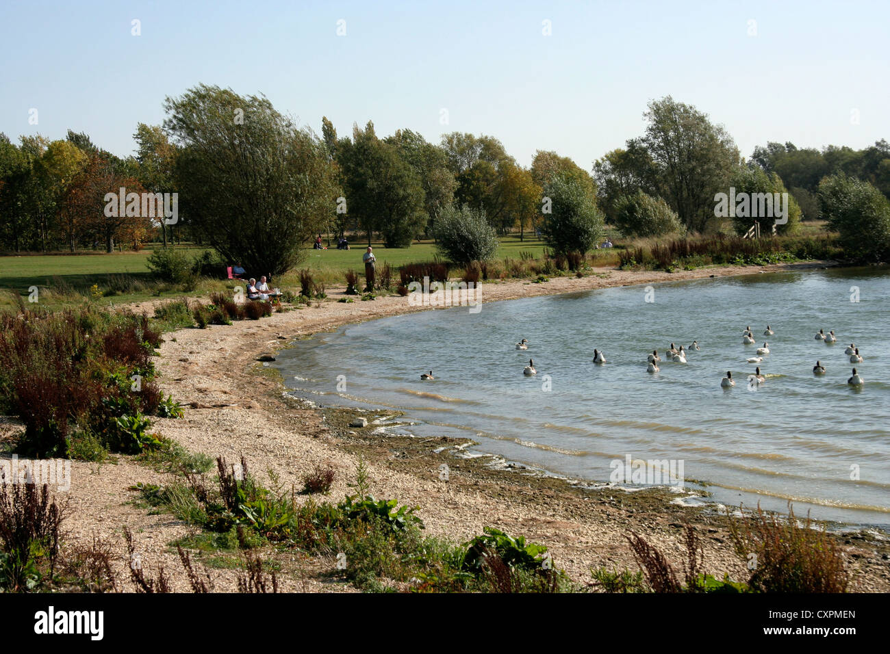 Grafham Water Perry Cambridgeshire Stock Photo, Royalty Free Image