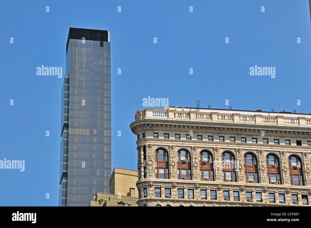 One Madison New York flatiron building, manhattan, one madison park tower at back, new One Madison New York flatiron building, manhattan, one madison park tower at back, new