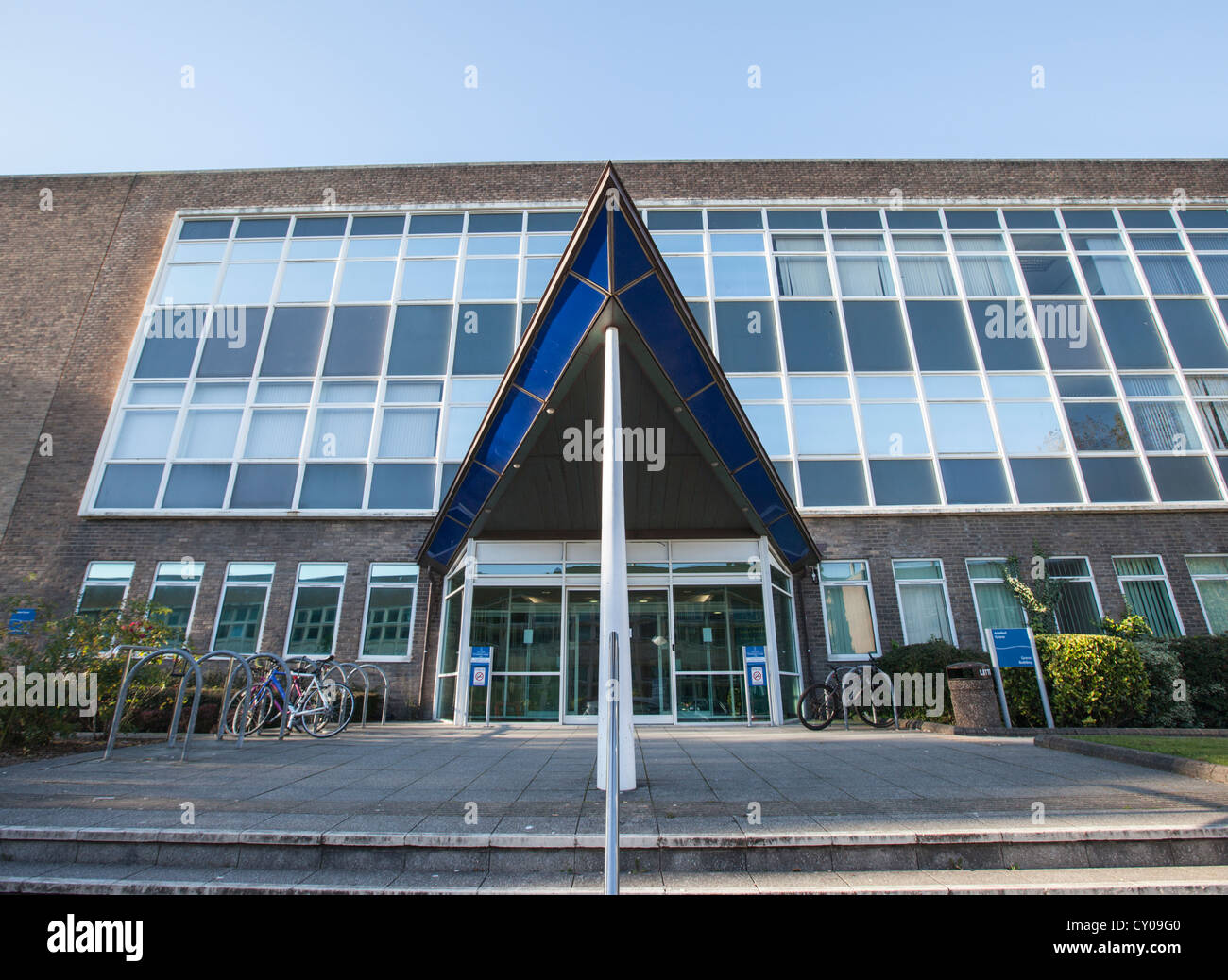 on the campus of Swansea University in Singleton Park, Swansea Stock Photo, Royalty Free Image