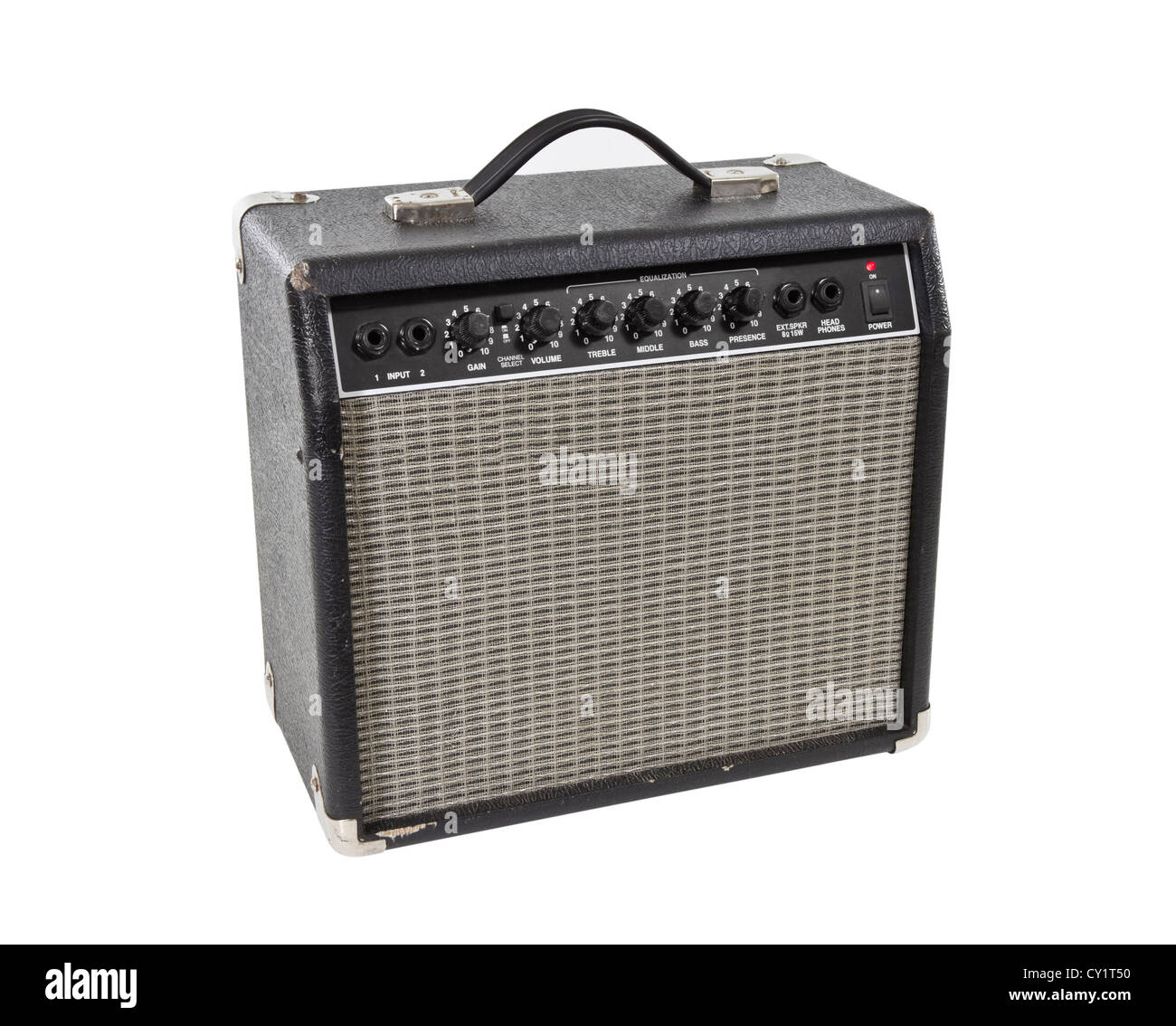 Vintage Practice Guitar Amplifier Isolated With Clipping Path Stock