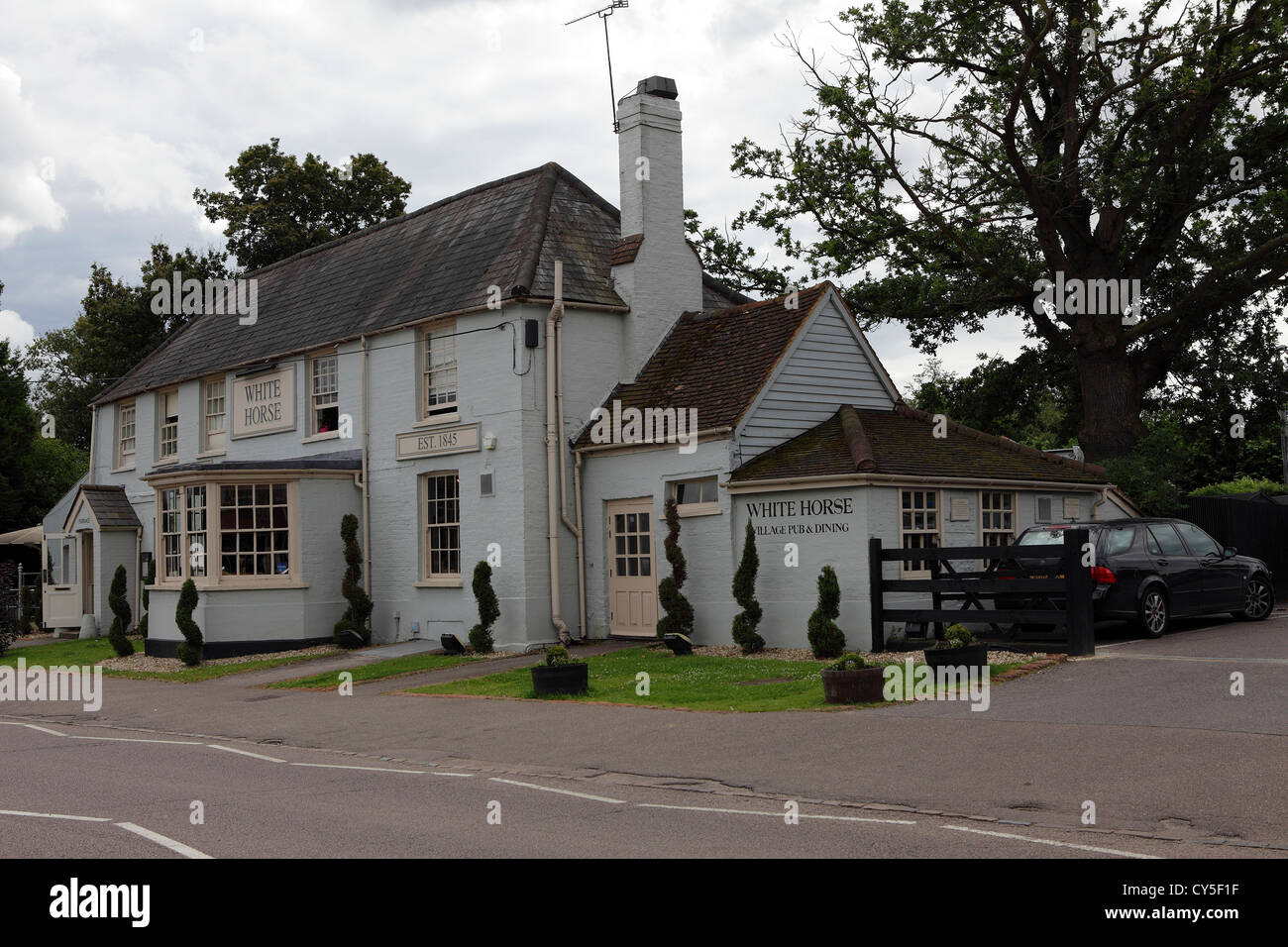 The White Horse Public House in High Street,Shenley,Hertfordshire Stock