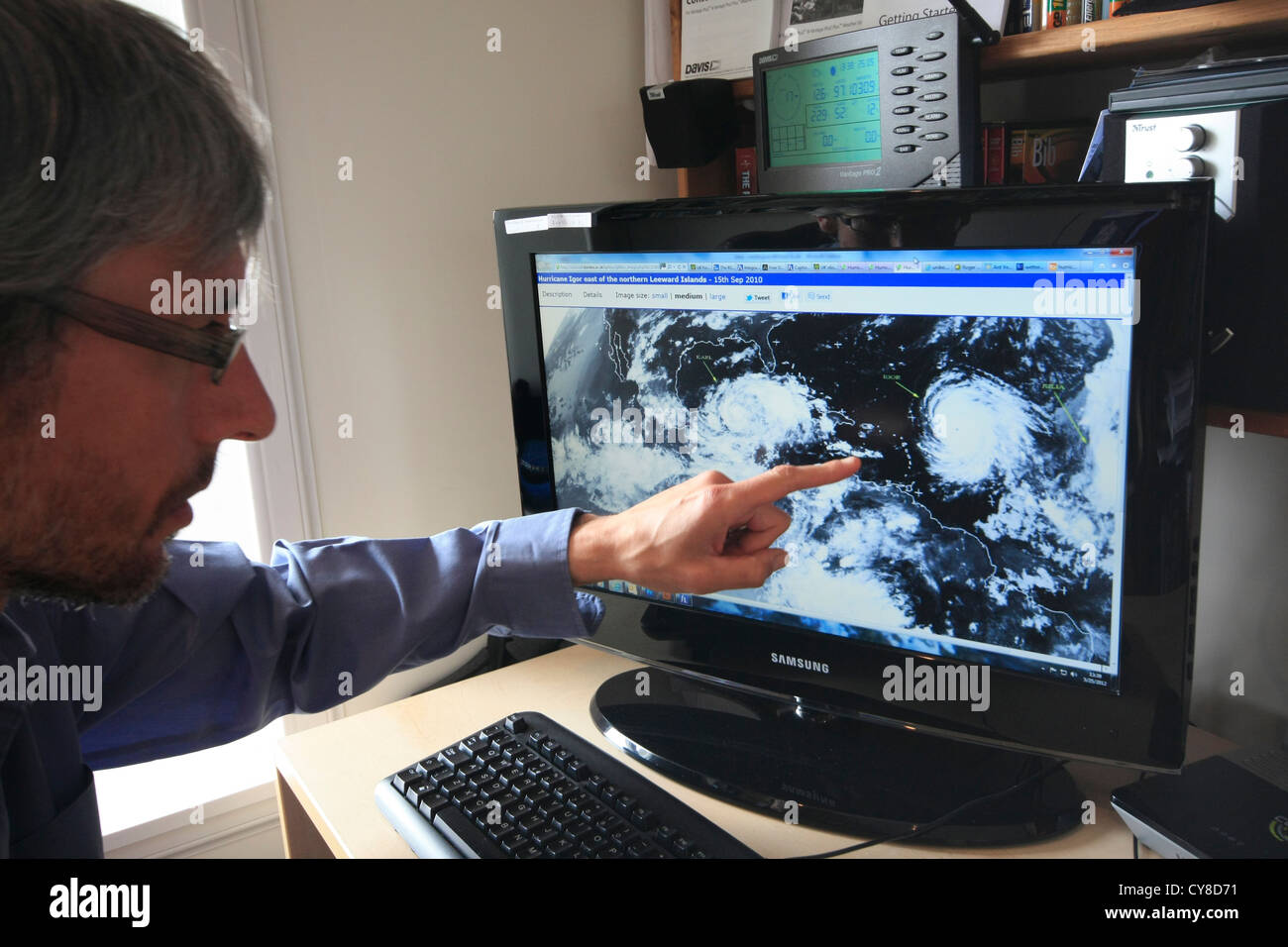 Meteorologist at work Stock Photo, Royalty Free Image: 51202453 - Alamy