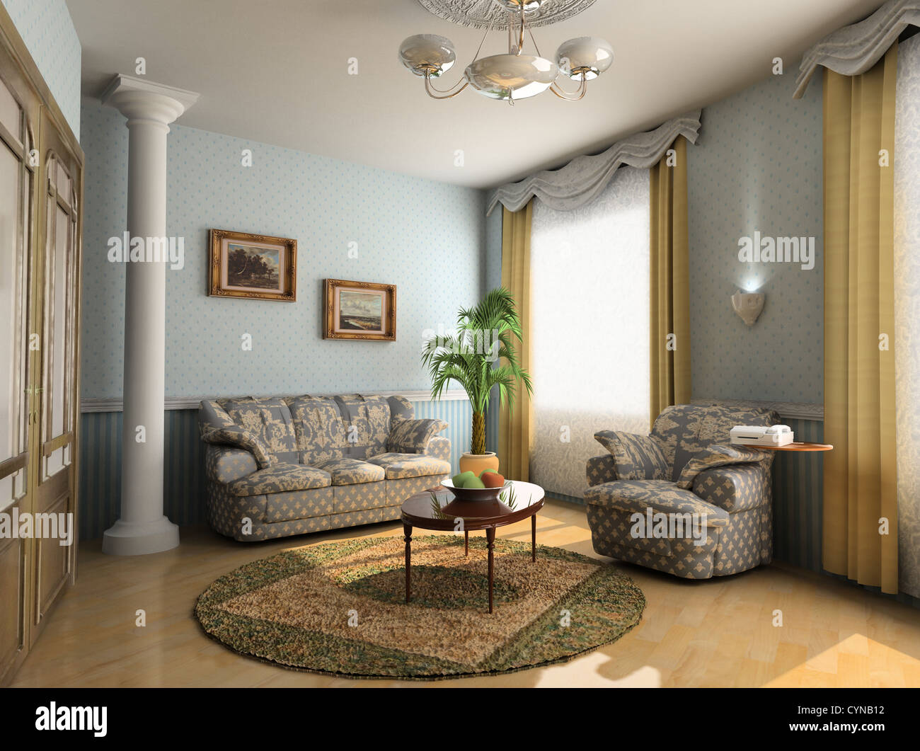 modern hotel interior design in classic style (privat apartment 3d modern hotel interior design in classic style (privat apartment 3d