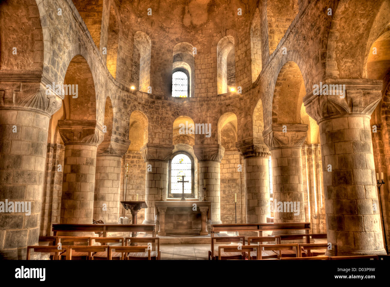 St. John's Chapel in the Tower of London Stock Photo, Royalty Free