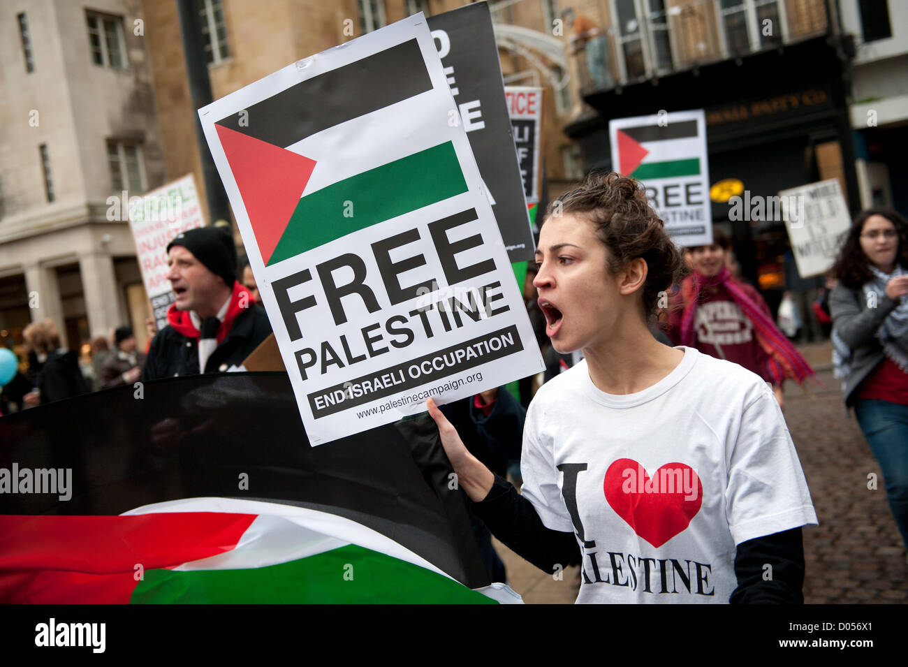 cambridge-uk-17th-november-2012-free-palestine-and-end-the-siege-of-D056X1.jpg