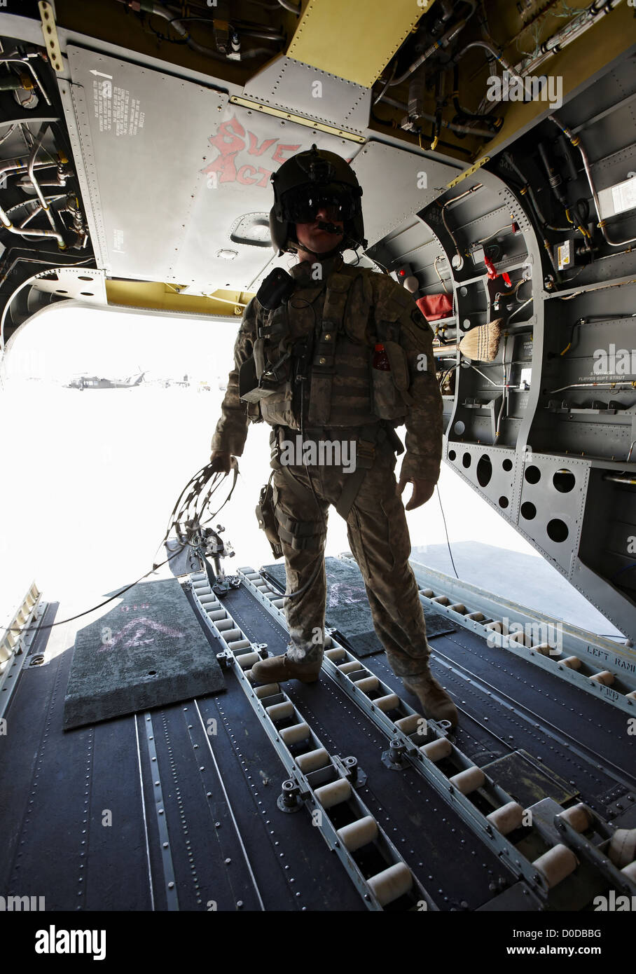 A Ch Chinook Helicopter Crew Chief Hi Res Stock Photography And