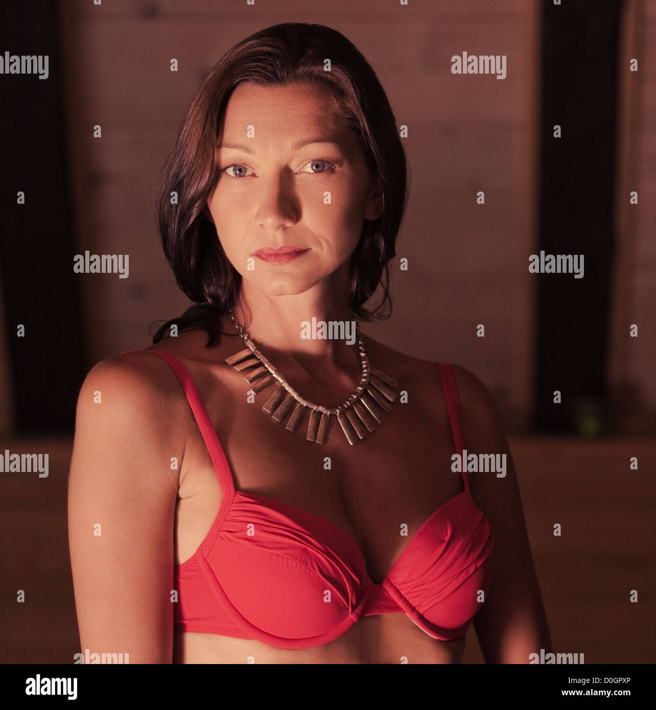 Woman In Red Bikini Stock Photo Alamy