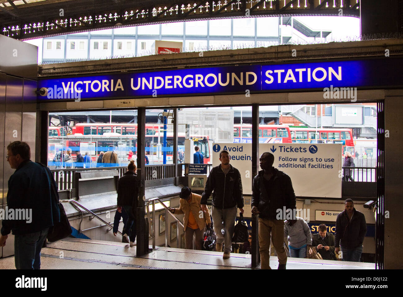 Victoria underground station Stock Photo, Royalty Free Image 52027082