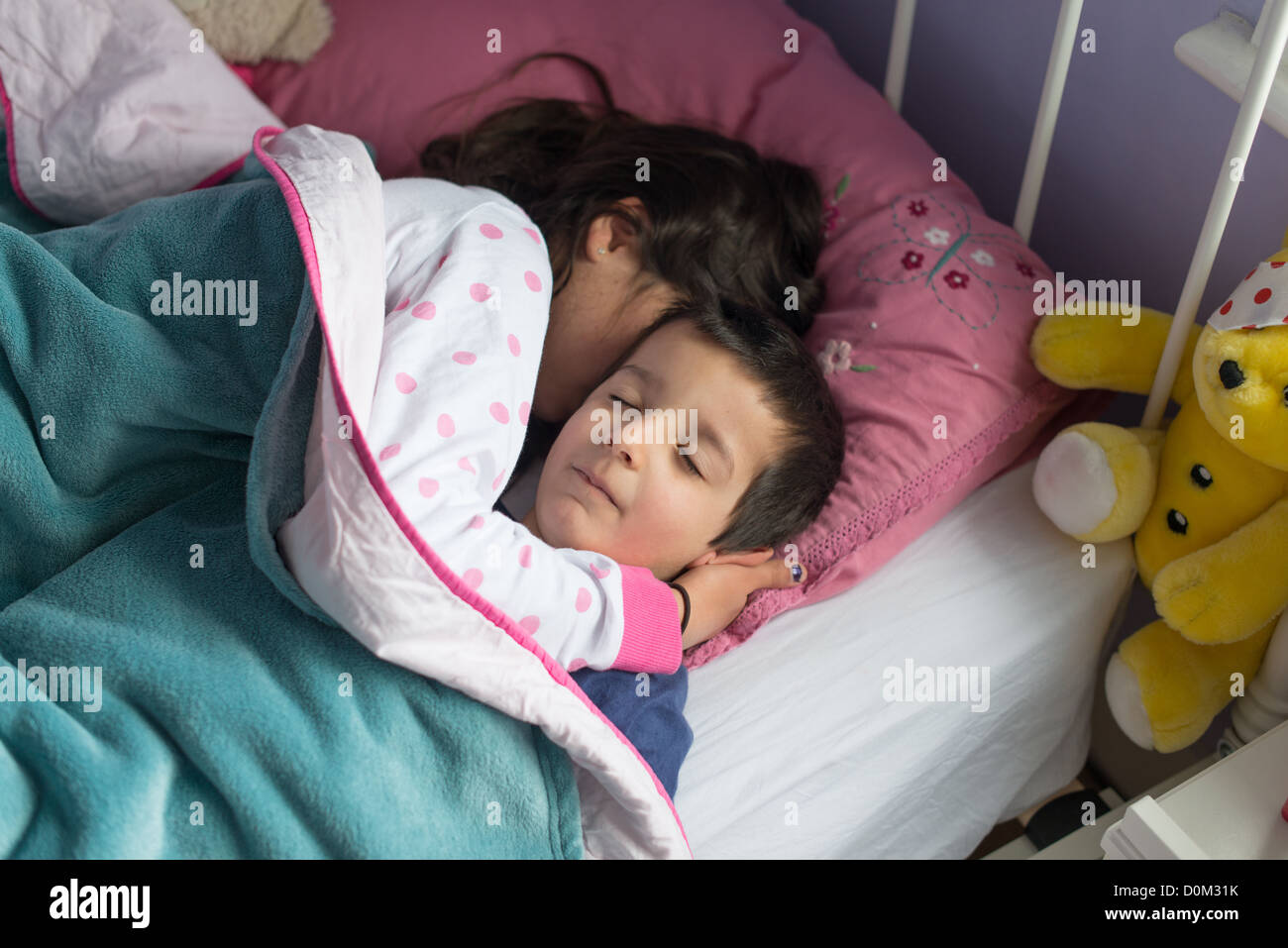 Kids sleeping together Stock Photo, Royalty Free Image 52072543 Alamy