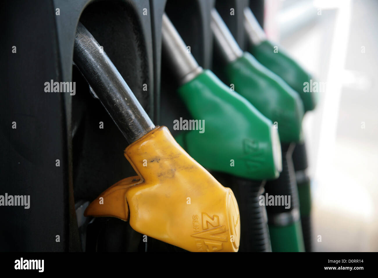 Petrol Pump Handles Stock Photo, Royalty Free Image 52154064 Alamy