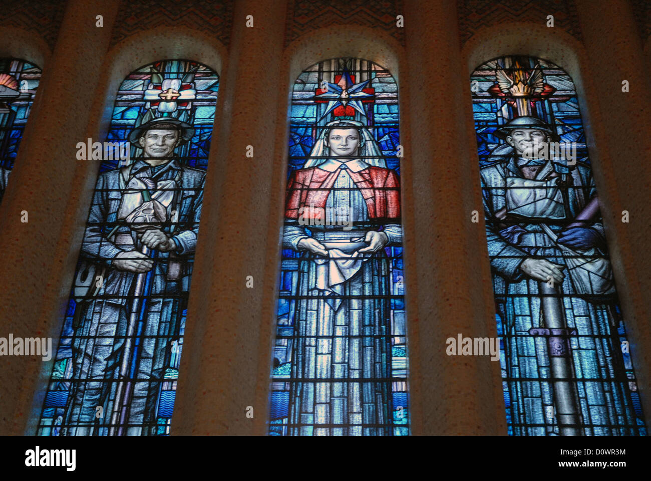 Stained Glass Windows, National War Memorial in Canberra, Australian