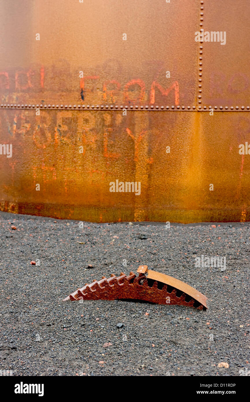 Whale Oil Tank Whalers Bay Antarctica Stock Photo Alamy