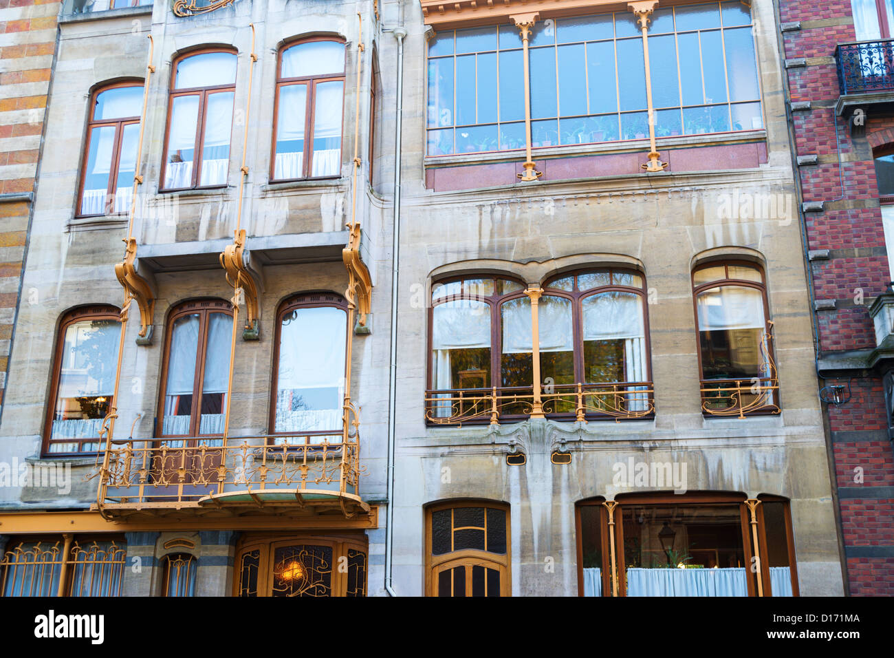 Horta Museum. Art Nouveau architecture in SaintGilles, Brussels Stock