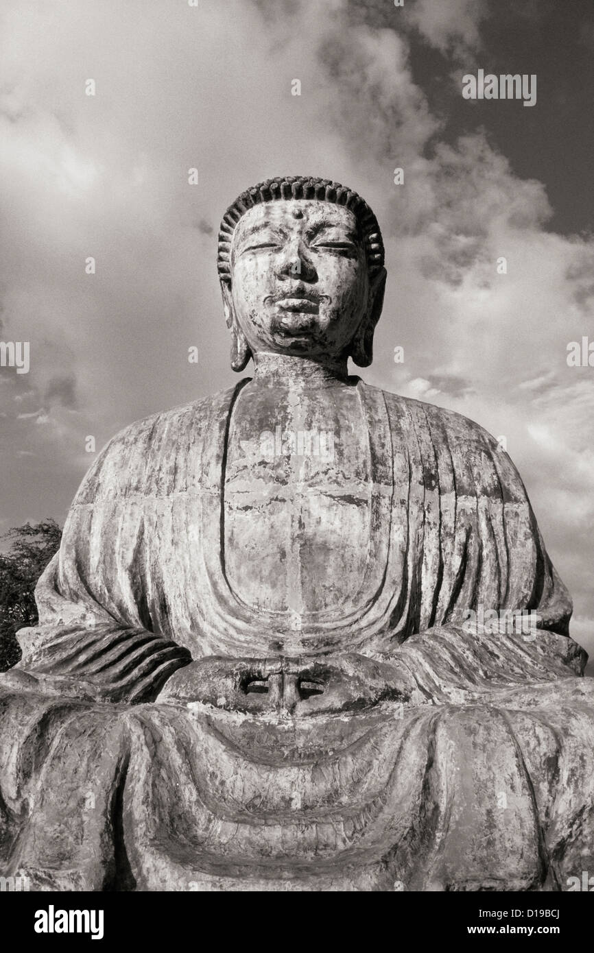 Hawaii, Maui, Lahaina, Buddha Statue (Sepia Photograph Stock Photo - Alamy