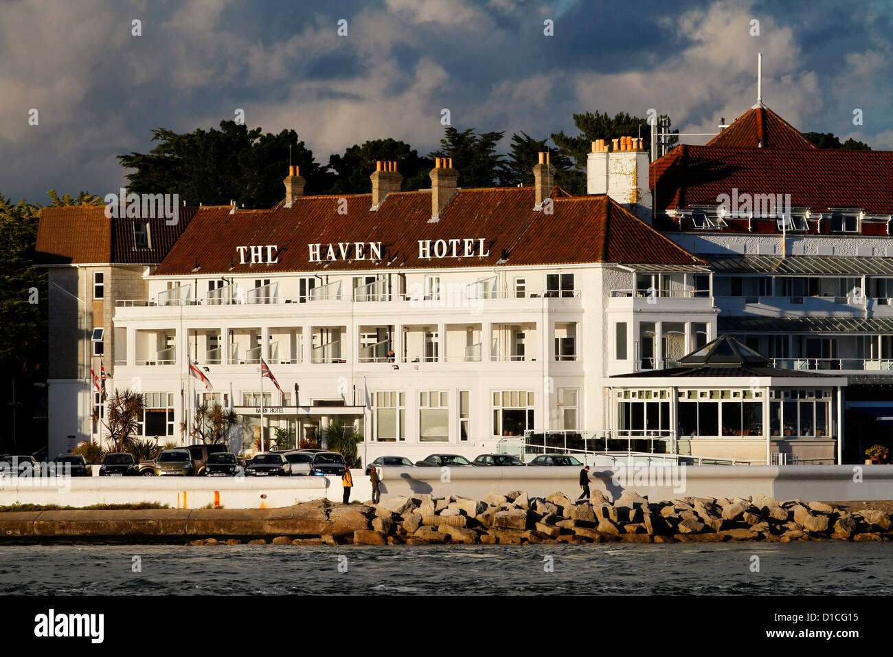 The Haven Hotel, Sandbanks, Poole Harbour, Dorset, England Stock Photo