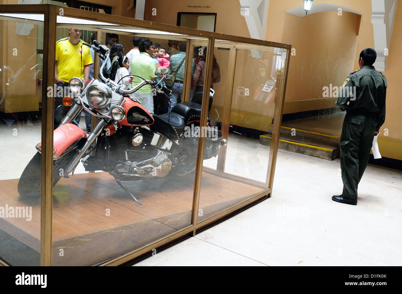 Motorcycle belonging to Pablo Escobar Museo de la Policia Nacional