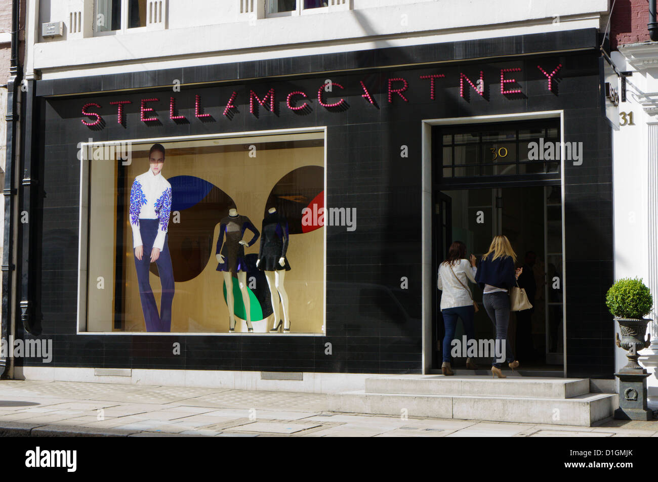 Stella McCartney shop in Bruton Street, Mayfair, London Stock Photo, Royalty Free Image