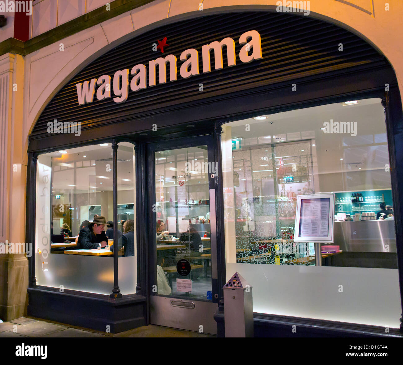 Wagamama Wagamamas Japanese Restaurant Canterbury Stock Photo, Royalty