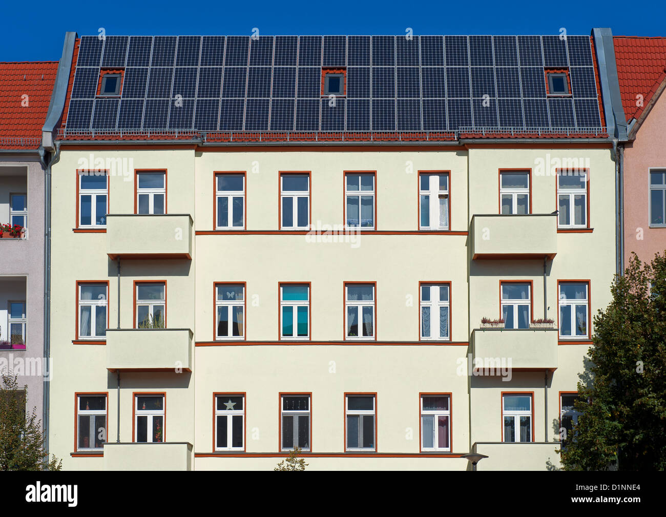 Apartment Building Roof apartment buildings with solar panels stock photo, royalty free Apartment Building Roof apartment buildings with solar panels stock photo, royalty free